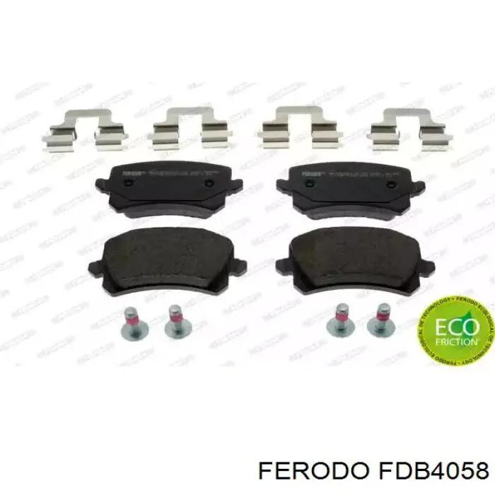 FDB4058 Ferodo колодки гальмові задні, дискові