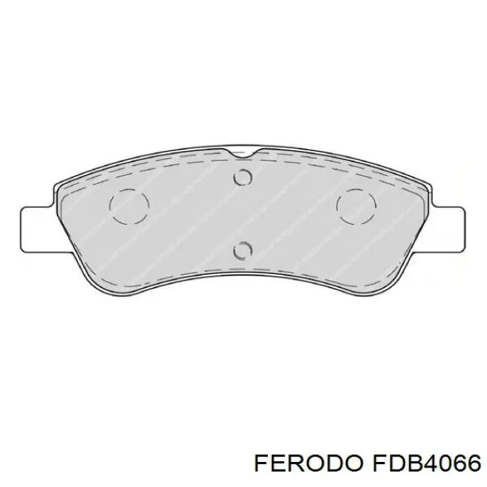 Гальмівні колодки Ferodo FDB4066 ціна, від 24.42 USD