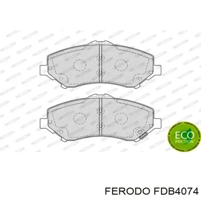 FDB4074 Ferodo колодки гальмівні передні, дискові
