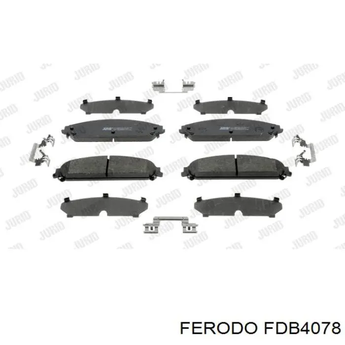 Передні тормозні колодки FDB4078 Ferodo