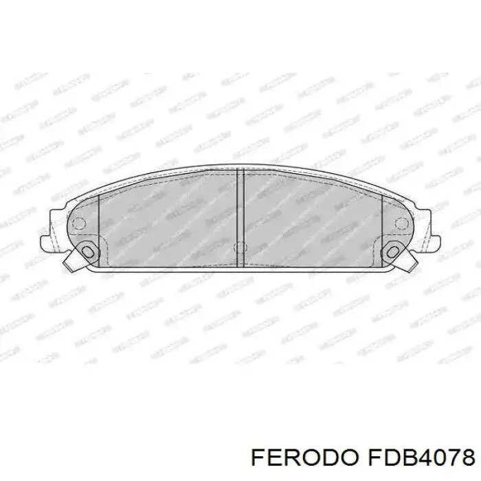 FDB4078 Ferodo колодки гальмівні передні, дискові