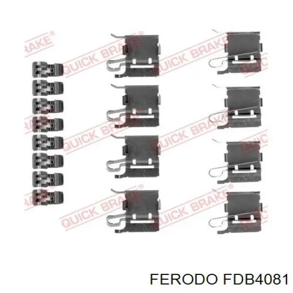 Купити FDB4081 Ferodo Колодки гальмівні передні, дискові