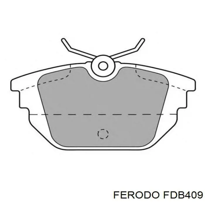 FDB409 Ferodo Колодки гальмівні задні, дискові
