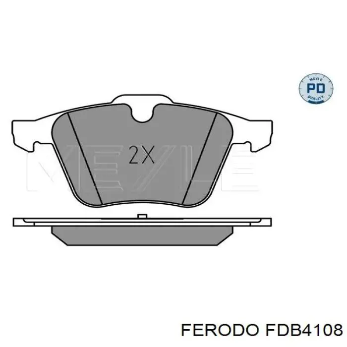 Гальмівні колодки Ferodo FDB4108 ціна, від 84.31 USD
