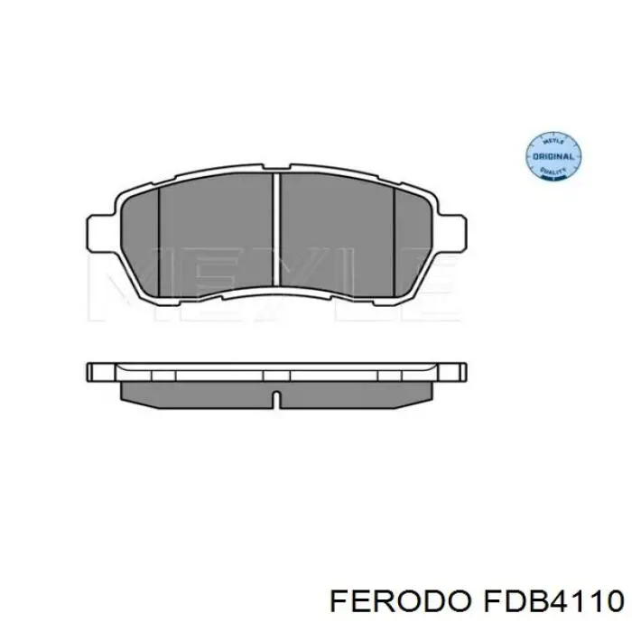 FDB4110 Ferodo колодки гальмівні передні, дискові