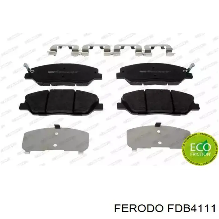 FDB4111 Ferodo Передні гальмівні колодки
