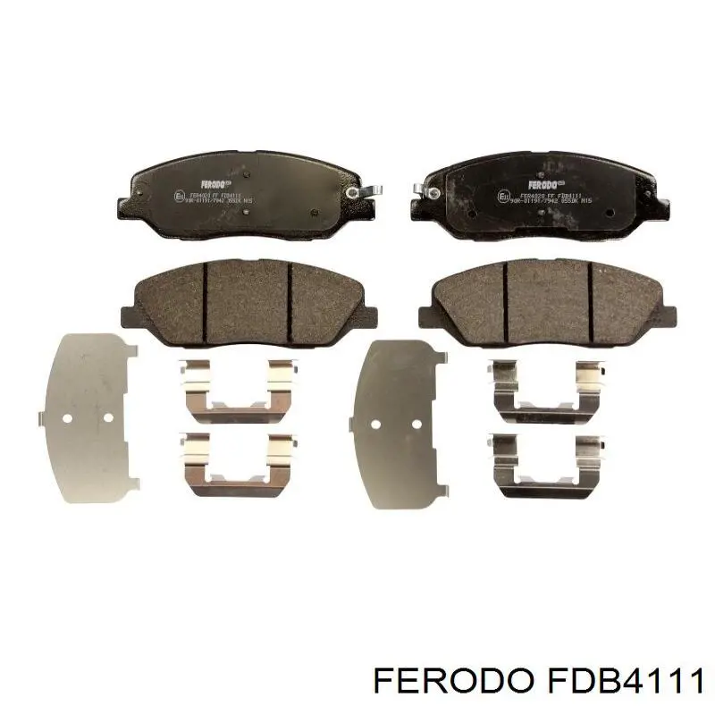 FDB4111 Ferodo Передні гальмівні колодки