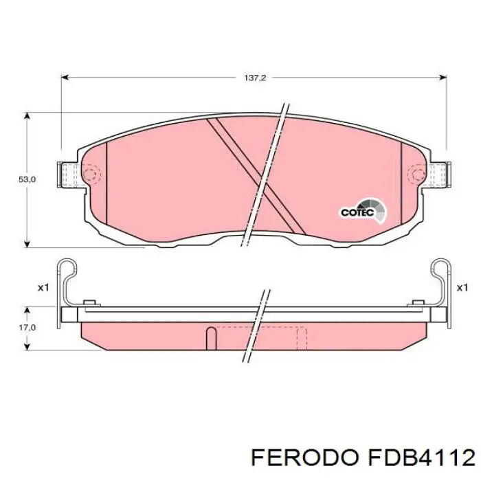 Тормозні колодки Ferodo FDB4112