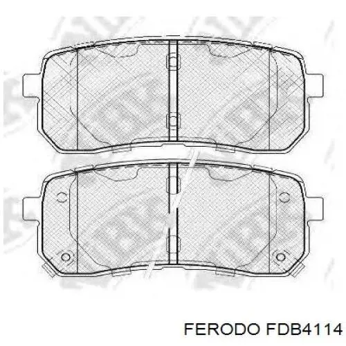 Задні гальмівні колодки Ferodo FDB4114 ціна, від 18.64 USD