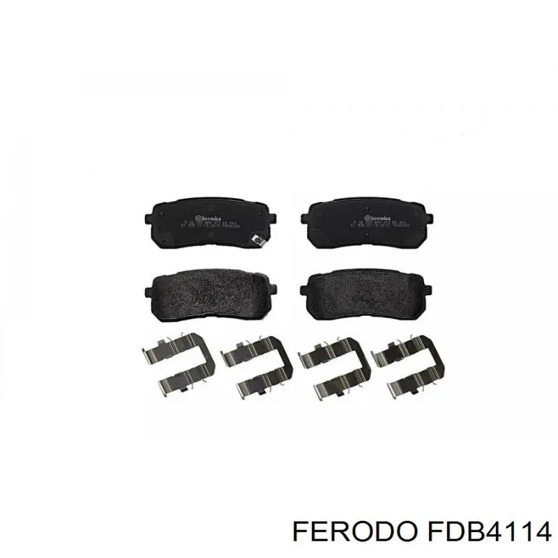 FDB4114 Ferodo колодки гальмові задні, дискові