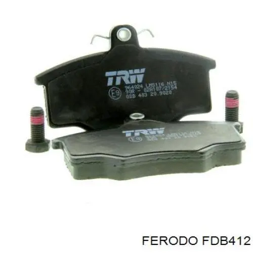 Гальмівні колодки Ferodo FDB412 ціна, від 14.83 USD