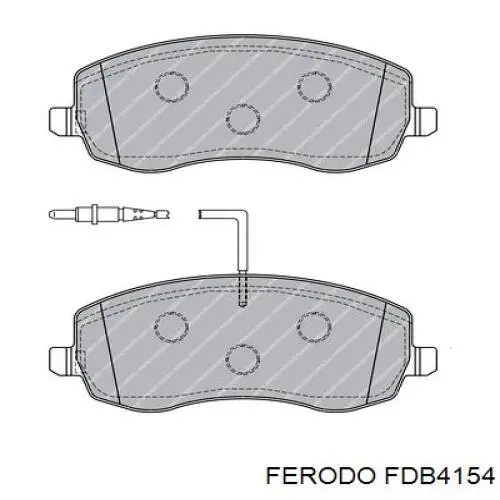 FDB4154 Ferodo колодки гальмівні передні, дискові