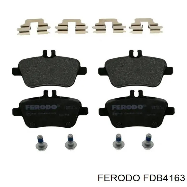 Задні гальмівні колодки Ferodo FDB4163 ціна, від 33.73 USD
