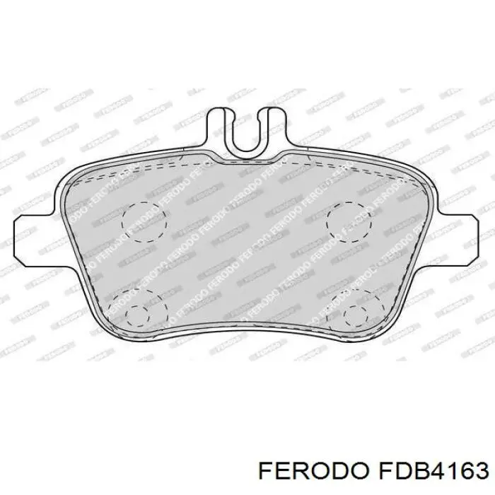 FDB4163 Ferodo Колодки гальмівні задні, дискові