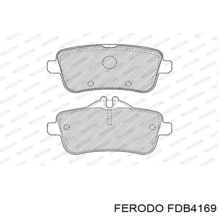 FDB4169 Ferodo колодки гальмові задні, дискові