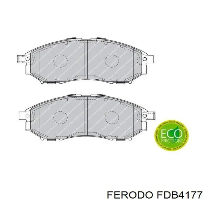 Гальмівні колодки Ferodo FDB4177 ціна, від 36.31 USD