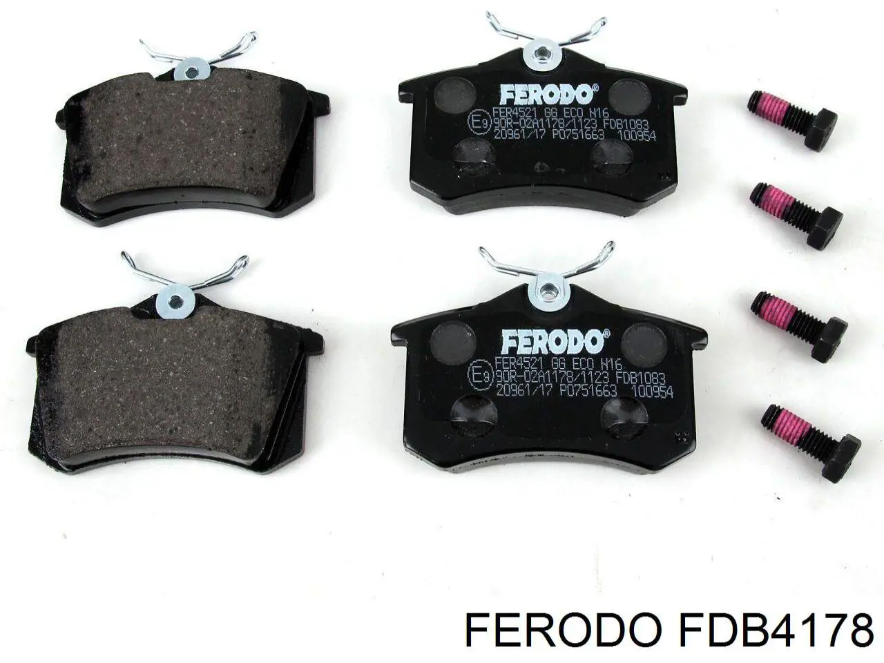 FDB4178 Ferodo колодки гальмові задні, дискові