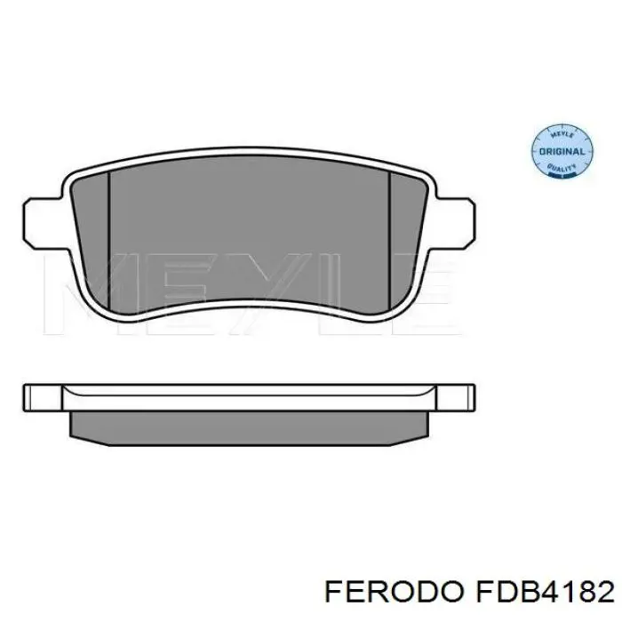 Колодки гальмові задні, дискові FDB4182 Ferodo