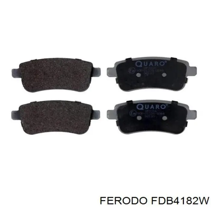 Задні гальмівні колодки Ferodo FDB4182W ціна, від 14.12 USD