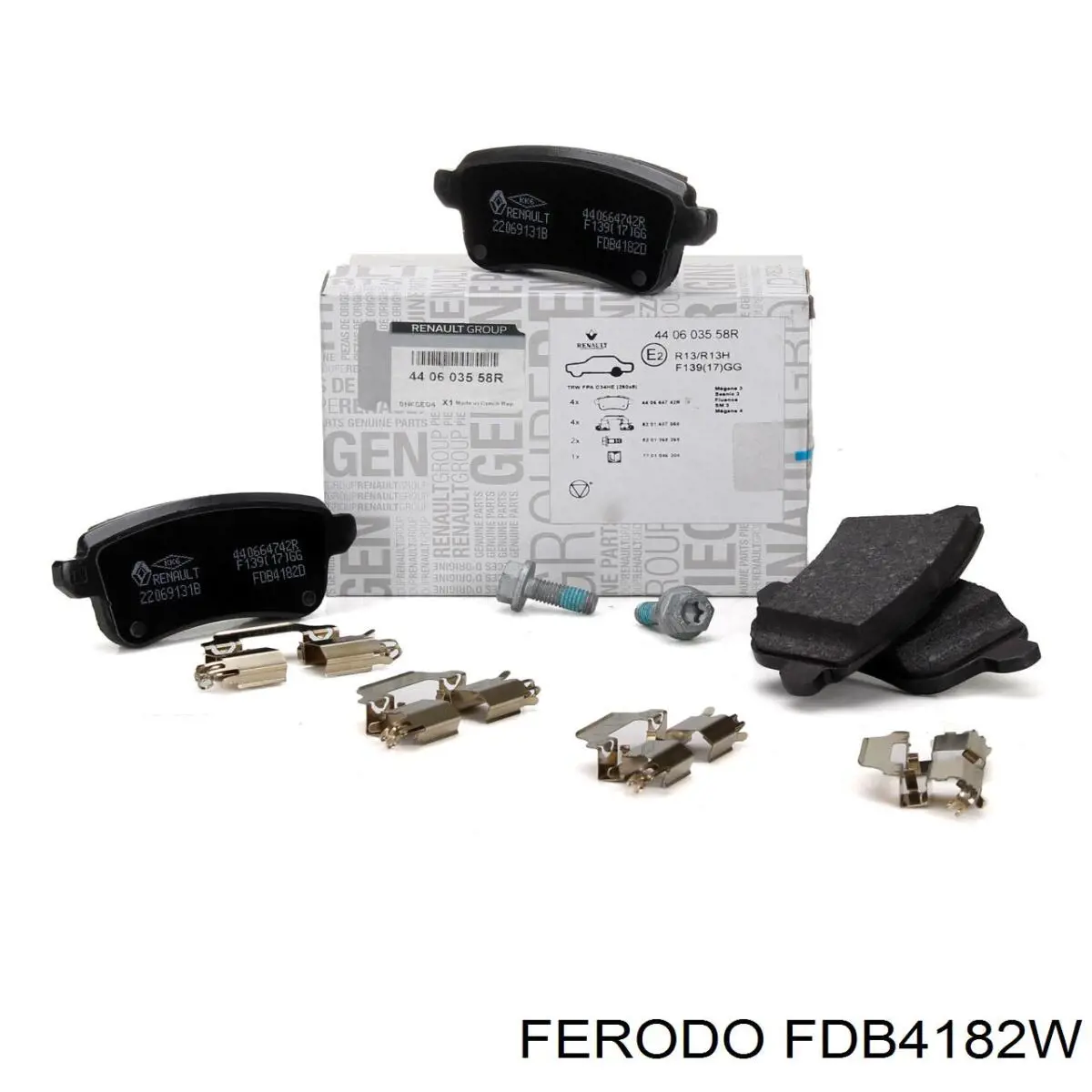 FDB4182W Ferodo Колодки гальмівні задні, дискові