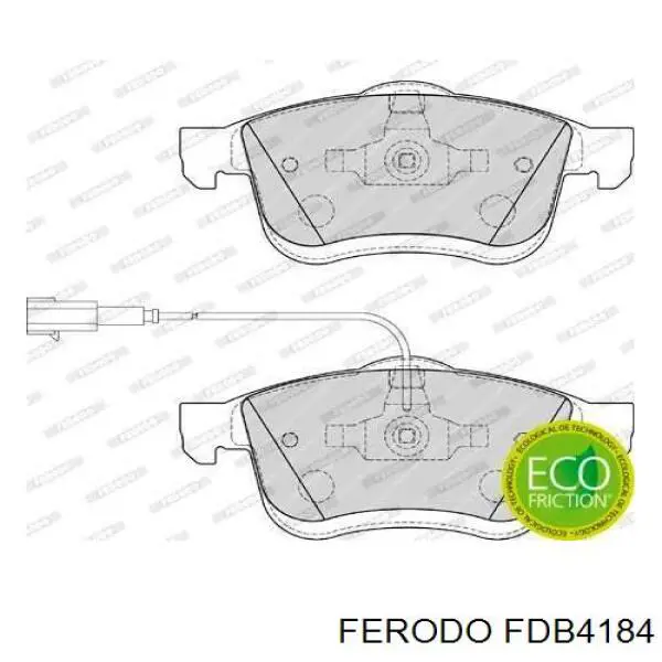 Передні тормозні колодки FDB4184 Ferodo