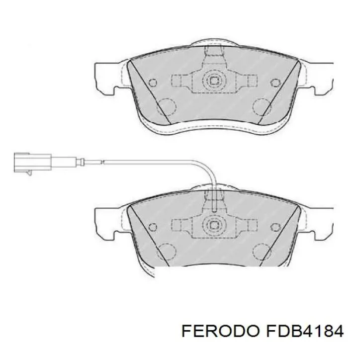 Гальмівні колодки Ferodo FDB4184 ціна, від 30.10 USD