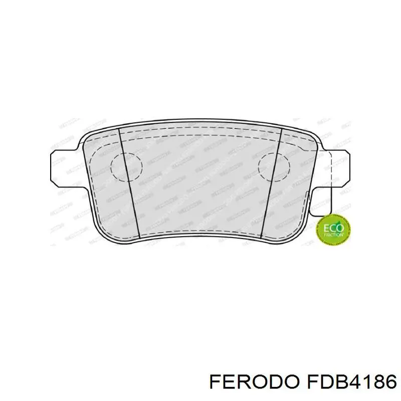 Задні дискові колодки Ferodo FDB4186