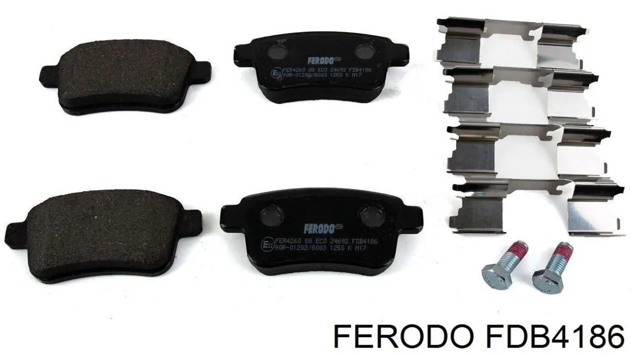 FDB4186 Ferodo колодки гальмові задні, дискові
