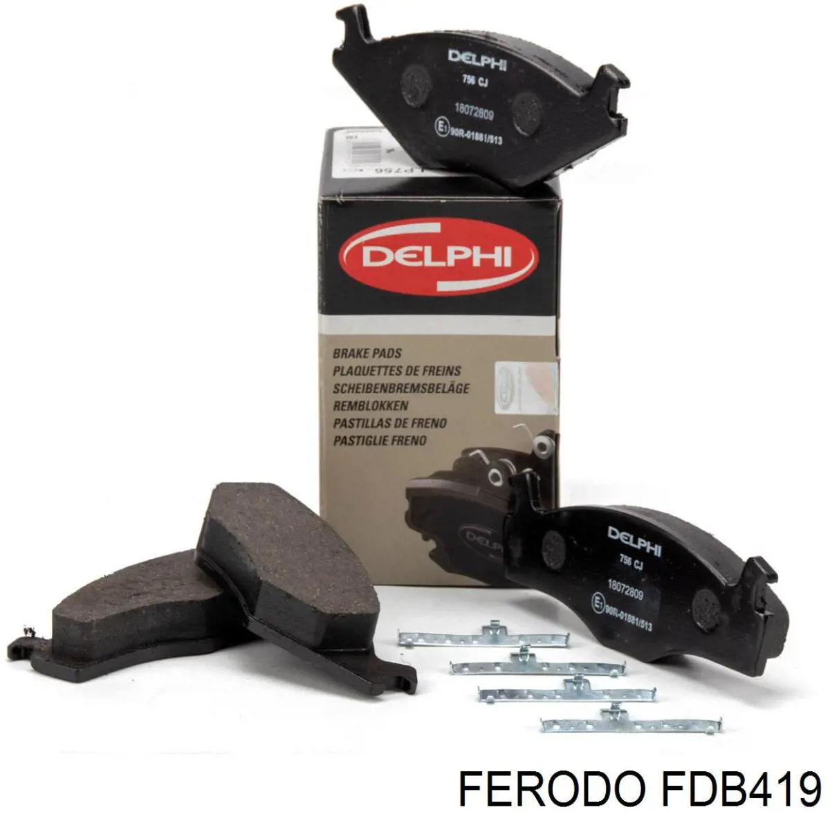Гальмівні колодки Ferodo FDB419 ціна, від 13.89 USD