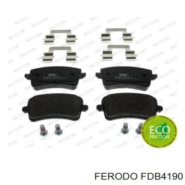 FDB4190 Ferodo колодки гальмові задні, дискові