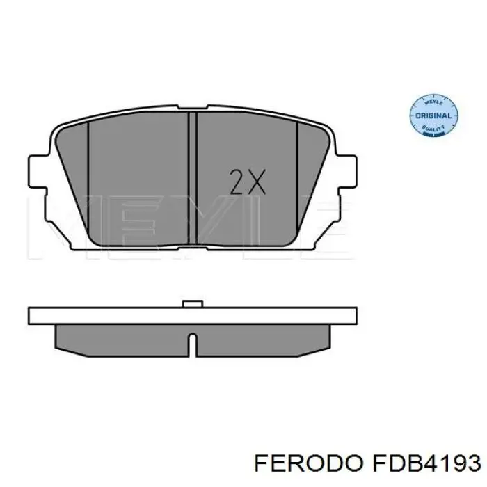 Задні дискові колодки Ferodo FDB4193