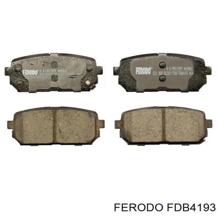 FDB4193 Ferodo колодки гальмові задні, дискові