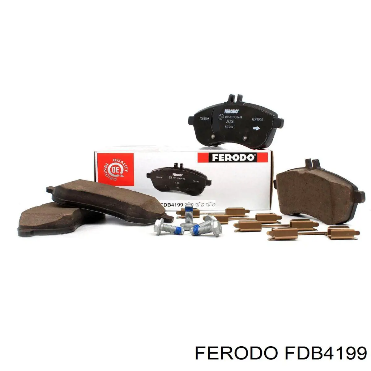 FDB4199 Ferodo колодки гальмівні передні, дискові