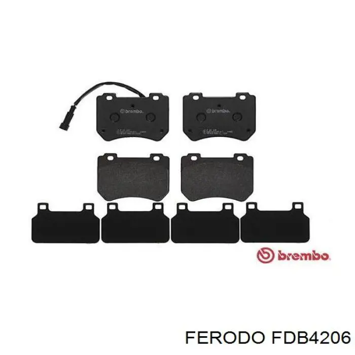 Передні тормозні колодки FDB4206 Ferodo