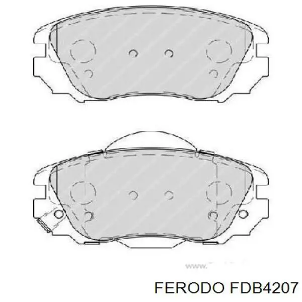 Передні тормозні колодки FDB4207 Ferodo