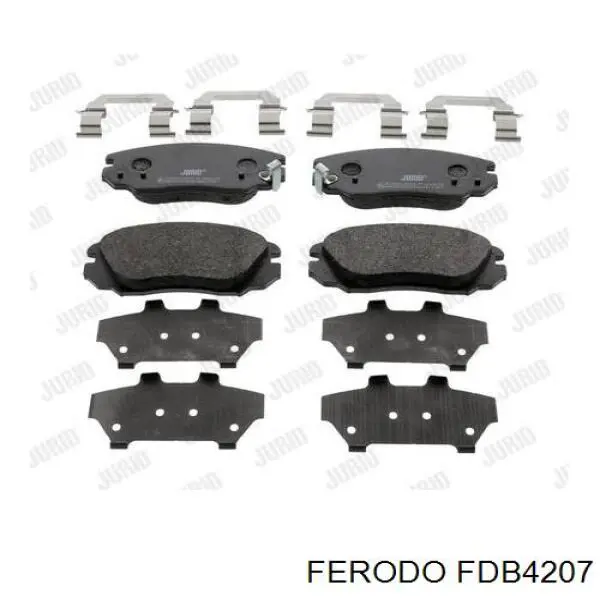 FDB4207 Ferodo Передні гальмівні колодки