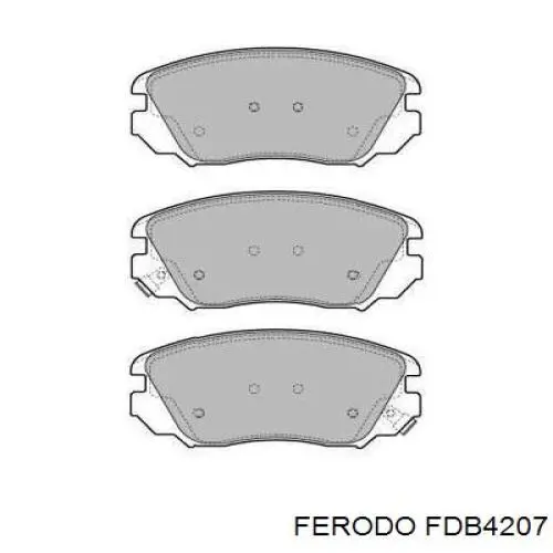 Передні тормозні колодки FDB4207 Ferodo