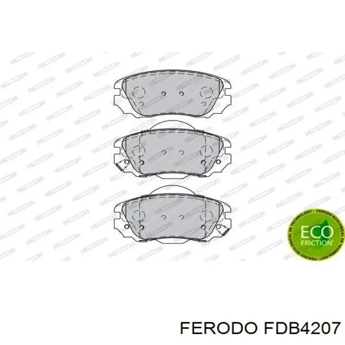 Гальмівні колодки Ferodo FDB4207 ціна, від 43.65 USD