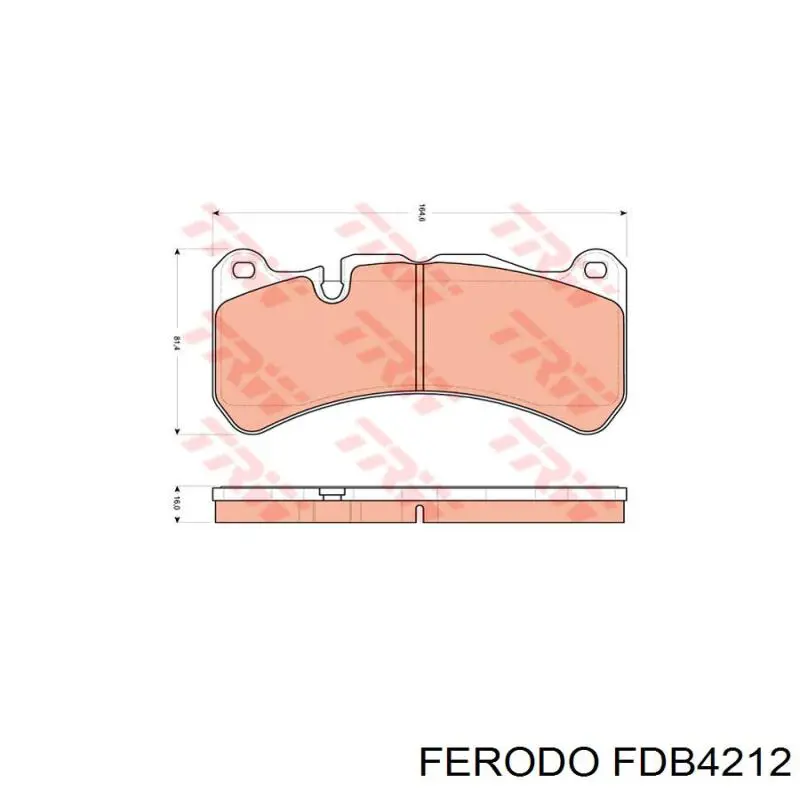 FDB4212 Ferodo Передні гальмівні колодки