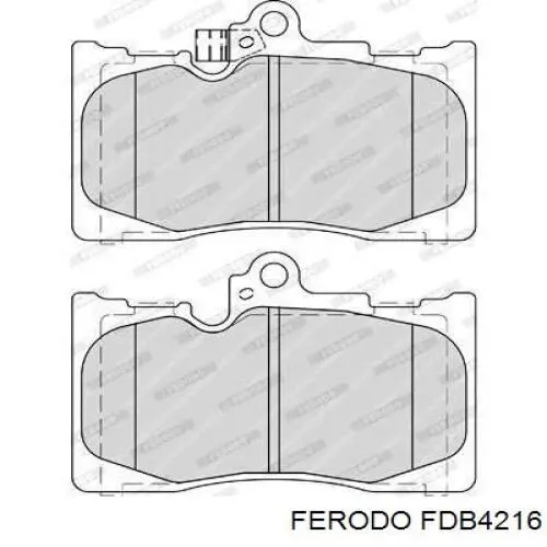 Купити FDB4216 Ferodo Колодки гальмівні передні, дискові