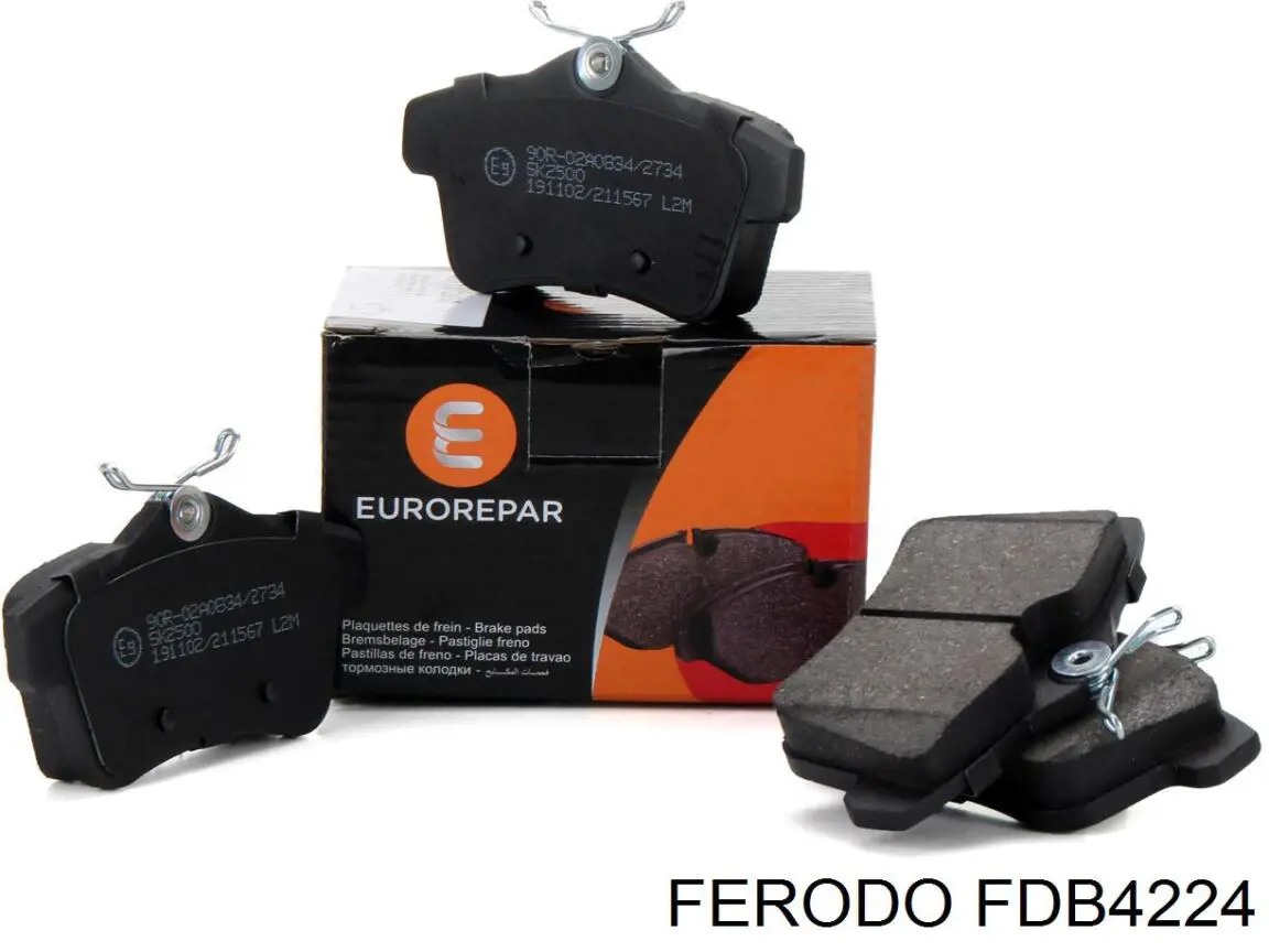 Задні гальмівні колодки FDB4224 Ferodo