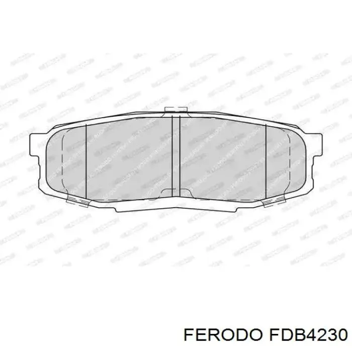 Задні гальмівні колодки Ferodo FDB4230 ціна, від 28.95 USD