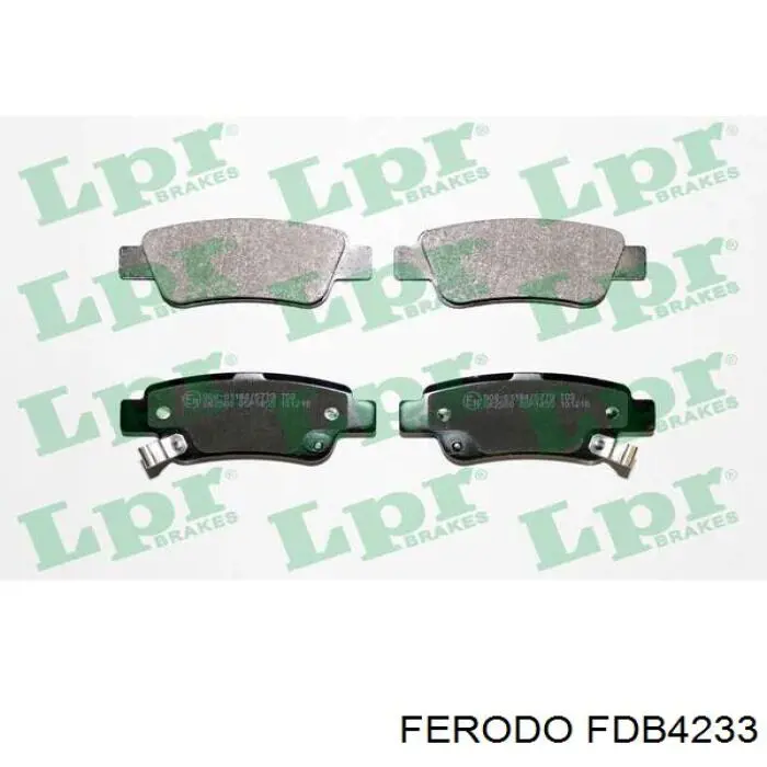 Задні гальмівні колодки Ferodo FDB4233 ціна, від 25.36 USD