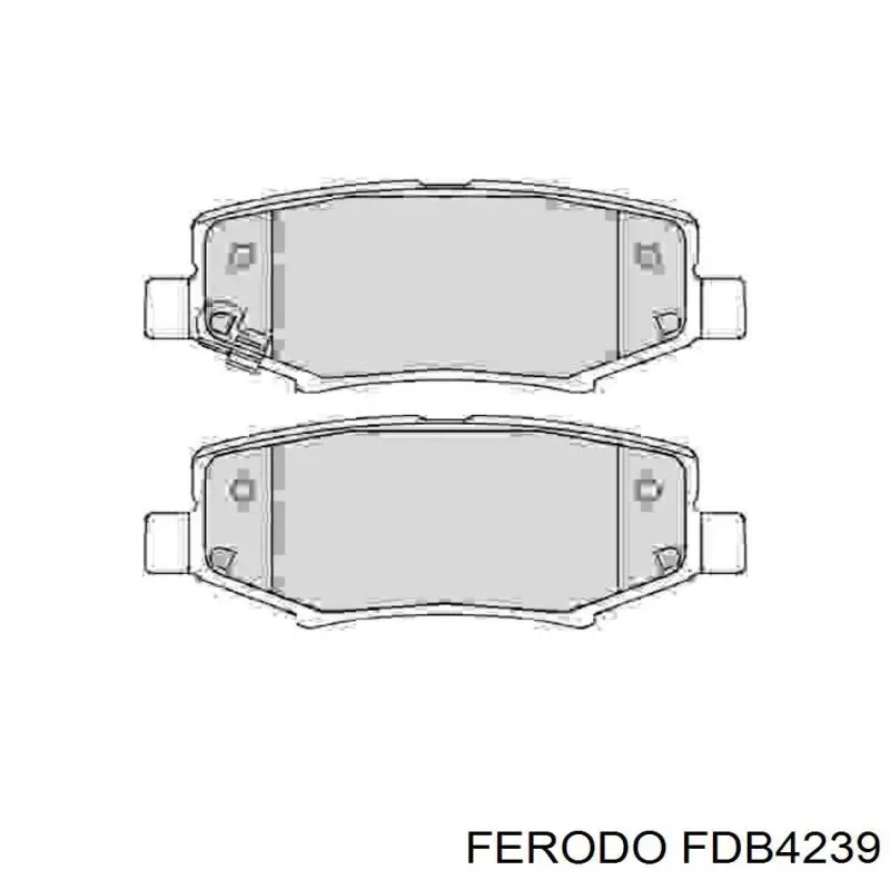 FDB4239 Ferodo Колодки гальмівні задні, дискові
