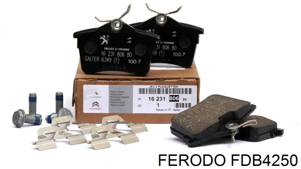 Купити FDB4250 Ferodo Задні колодки