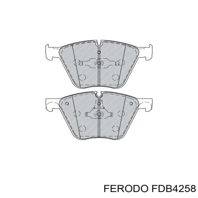 FDB4258 Ferodo колодки гальмівні передні, дискові