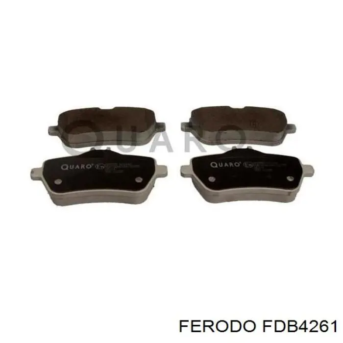Задні гальмівні колодки FDB4261 Ferodo