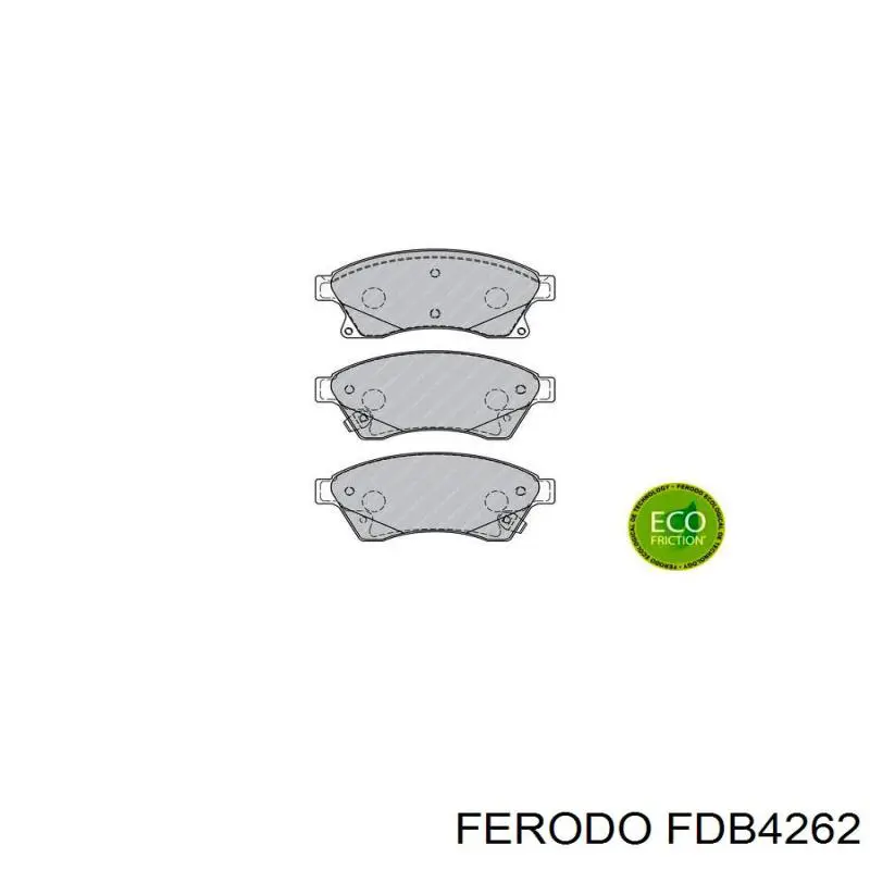 Гальмівні колодки Ferodo FDB4262 ціна, від 24.10 USD