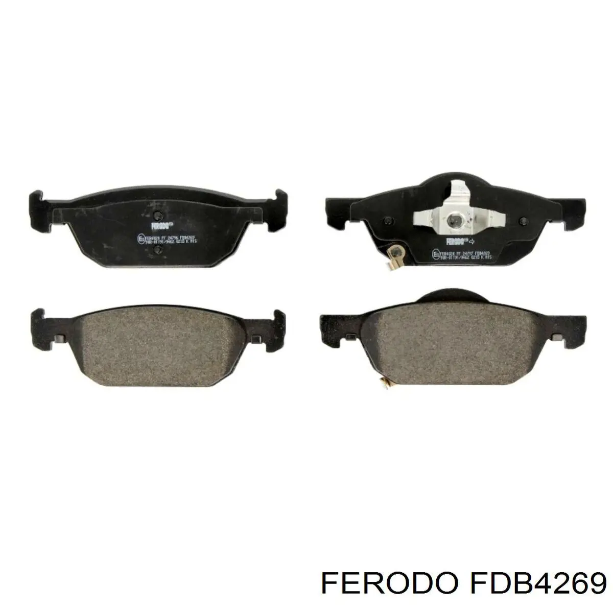 FDB4269 Ferodo колодки гальмівні передні, дискові
