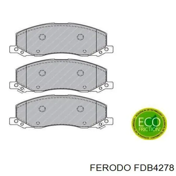 FDB4278 Ferodo колодки гальмівні передні, дискові
